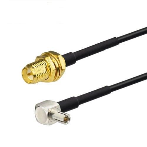 50pcs TS9 Male To RP-SMA Female RF Pigtail Cable RG174 20CM 8"