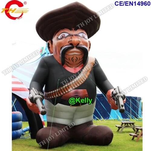 6m/8m/10m giant inflatable pirate air balloon for outdoor advertising, cheap inflatable pirate cartoon for sale free door ship