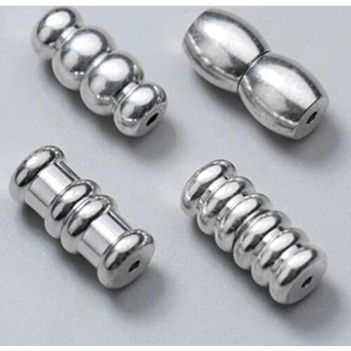 925 Sterling Silver Pearl Necklace/Bracelets Buckle Clasps DIY Fine Jewelry Accessories S925 Twisted Screw Connection Buckle