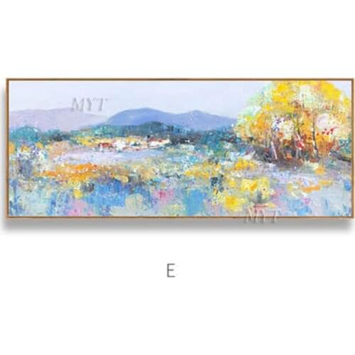 Abstract Landscape Art Oil Painting 100 Hand Painted Birch Forest Art Paintings Wall Art Wall Picture For Living Room Decoration