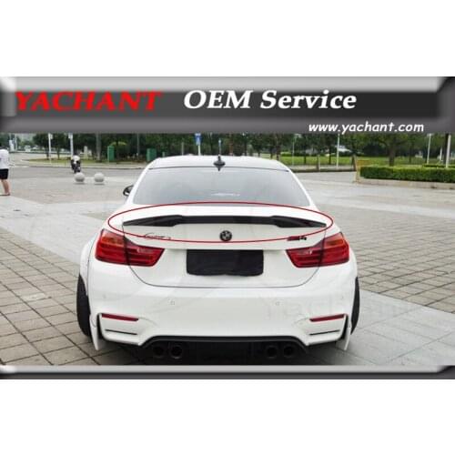 Car-Styling Accessories Carbon Fiber Rear Trunk Spoiler Ducktail Fit For 2014-2016 F82 M4 LB LP LW Style Trunk Spoiler Wing