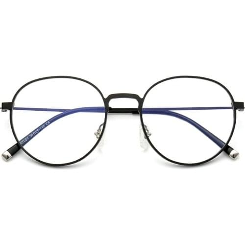 Aluminum titanium eyeglass frame retro can match myopia eyeglass frame can match mirror anti-blue light glasses