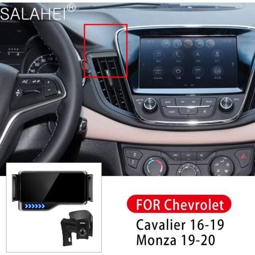 Car Mount For Mobile Phone Holder Car Air Vent Clip Stand Cell phone GPS Support For iPhone 11 XS For Chevrolet Monza 2019-2020
