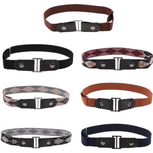 No Buckle Stretch Belt For Women/Men Elastic Waist Strap Belt for Jeans Pants