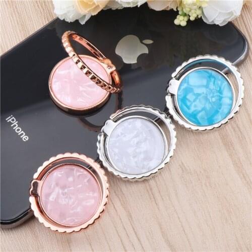 Fashion Shell Pattern Lovely Portable Mobile Phone Holder For iPhone11 Xs 360 Degree Rotation Stand Cute Flexible Holder