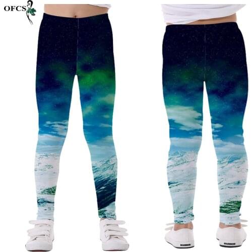 Kids Spring Pant 5-12Year High Quality Childrens leggings Slim Trousers Sweet Baby Girl Printed Stretch Pants Teenager Clothing