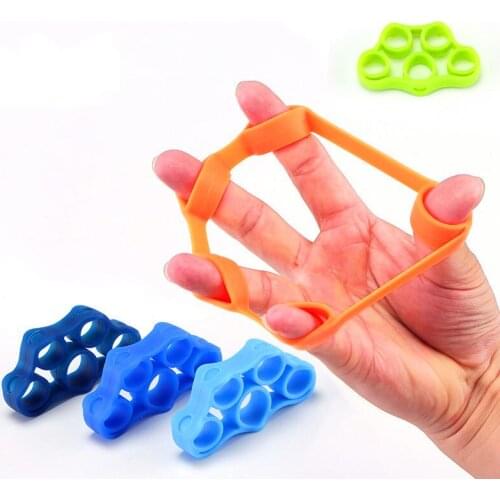 Hand Gripper Silicone Finger Expander Exercise Hand Grip Wrist Strength Trainer Finger Exerciser Resistance Bands Fitness