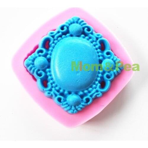 Mom&Pea 0735 Free Shipping Gem Flower Shaped Silicone Mold Cake Decoration Fondant Cake 3D Mold Food Grade