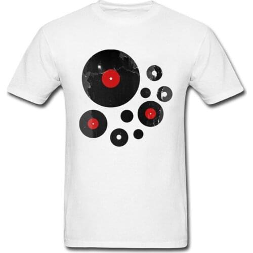 Simple Otaku Tops T Shirt Coupon O-Neck Best Gift Muscle Mens T-Shirt Funny T Shirt Hip Hop Music Disc Tshirt Free Shipping