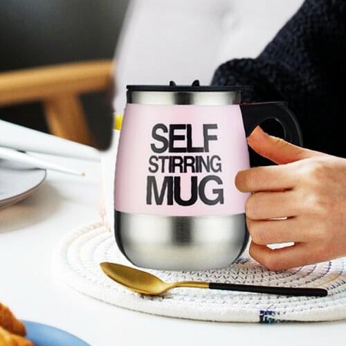 Electric Self Stirring Coffee Mug Cup Automatic Self Mixing Spinning Stainless Steel Home Office Travel Mixer Milk Whisk Cup