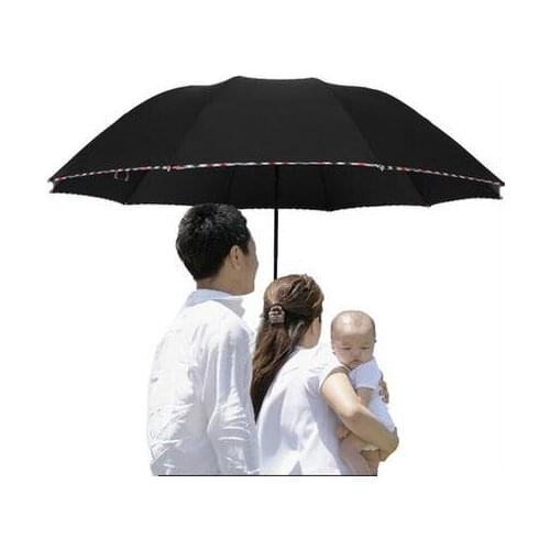 Creative British Super Size Folding Umbrella Business Sunny and Rainy Umbrella Windproof Umbrellas