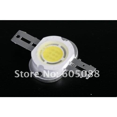 10w Epistar chips round cob high power led lamp 900-1000lm cold white color 12000k-15000k 500pcs/lot wholesale DHL free shipping