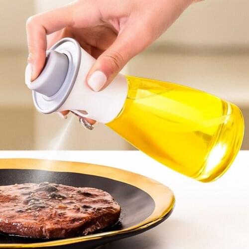 Kitchen Glass Cooking Oil Spray Bottle Can Press Type Olive Oil Peanut Oil Sauces Sprayer Dispenser for BBQ Cooking Baking Tool