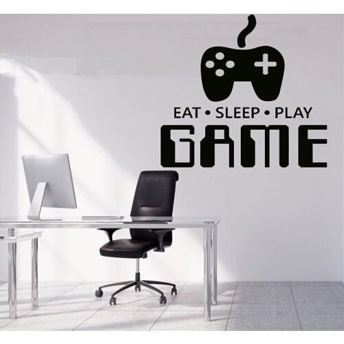 Video game wall decal game over decals gamer sticker playstation vinyl sticker game boy room decor gamer gift removable A11-041