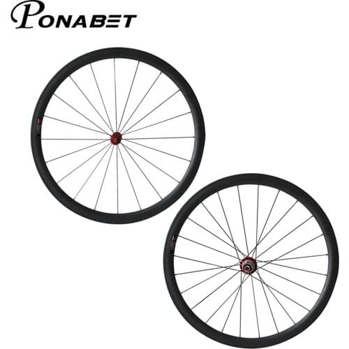 PONABET Only 1360g V shape 23mm width 38mm clincher Straight pull bicycle wheels with R36 ceramic bearing hub