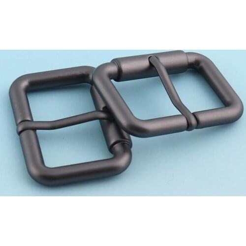 Gunmetal Adjuster 30mm Release Belt Buckle with Prong Strap Slider Fastener Rectangle Adjust Tri-glide Pins