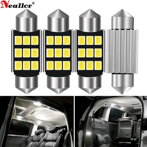 2x C5W LED CANBUS Bulb Festoon 36mm 41mm Car Interior Lights Dome Reading Lamp For Ford focus 3 MK2 Fusion Escape Expedition Bmw