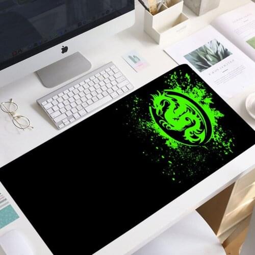 Extended Mouse Pad Anime Dragon Large Gaming Mouse Pad- Computer Keyboard Mouse Mat Mousepad Rubber Base lock edge mouse pad