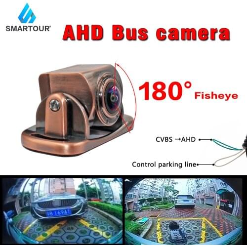 AHD 180 Deg Truck Backup Camera Heavy Duty Fisheye Night Vision Waterproof Vehicle Rear View Camera For Trailer/Pickups/RV