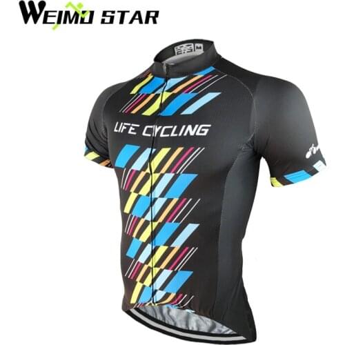 WEIMOSTAR Team Pro Cycling Jersey Mens Maillot Ciclismo Short Sleeve Cycling Clothing Summer Bike Wear MTB Tops S-XXXL