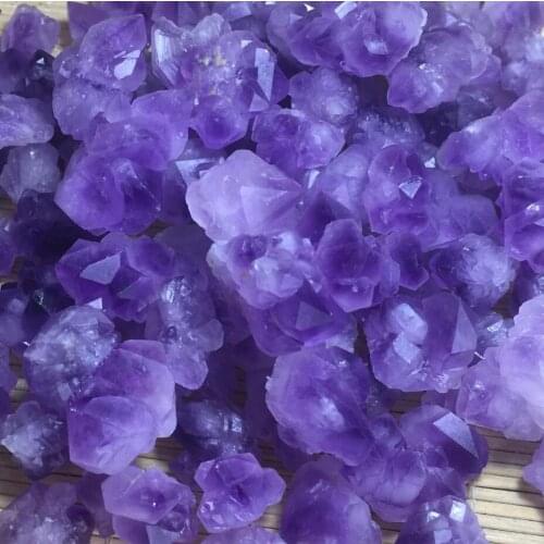 100g Brazi natural beautiful amethyst mineral crystal particles Specimens