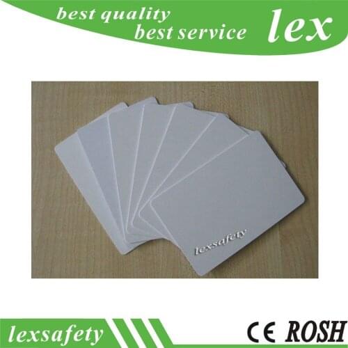 100pc T5577 / T5557 / Atmel5567 Blank RFID Card 125 Khz White Card IC Card Readable Writable Rewrite ISO11785 Cards