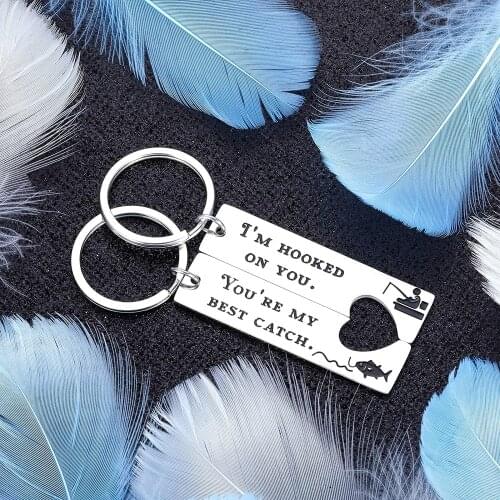2Pcs Key Chain Funny Valentines Gift Set of Gift for Lover Couple Boyfriend Girlfriend Husband Wife Wedding Anniversary Gift