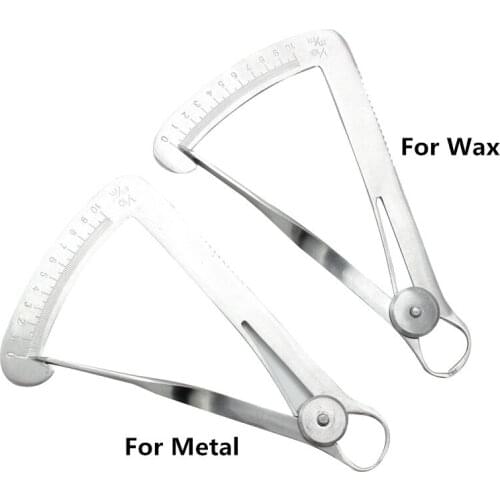 20 Pcs Dental Gauge Caliper Dentist Tools Denture Measuring Ruler For Metal/Wax Dental Lab Tool Instrument