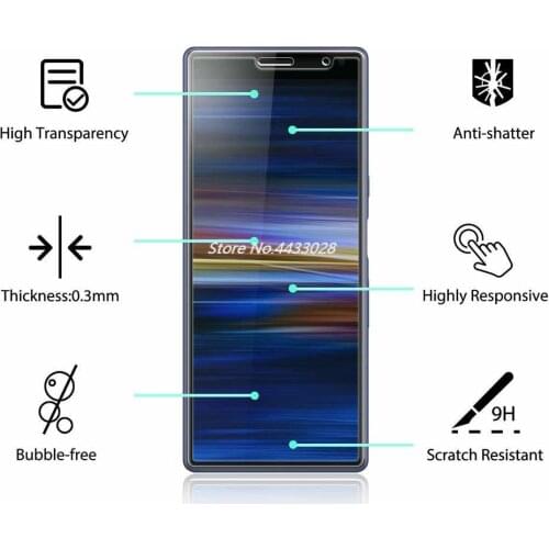 6D 9H Full Cover Tempered Glass For SONY Xperia 1 10 10 PLUS Screen Protector For SONY X1 X10 X10plus X10+ Protective Film Glass