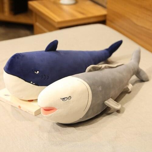 70cm Kawaii Shark Plush Toy Stuffed Animal Salted fish Soft Pillow Toys for Kids Girls Birthday Gifts Home Decor