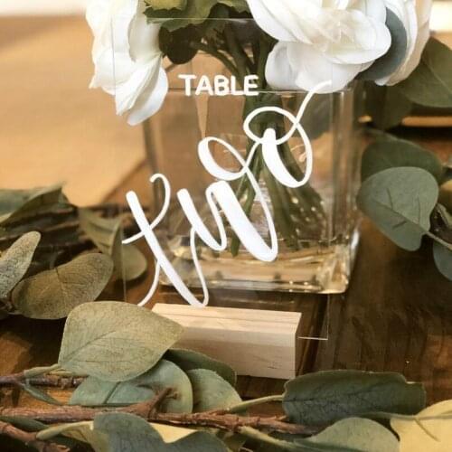 Acrylic Wedding Table Numbers Hexagon Acrylic Table Numbers Wedding Party Decor Wedding Table Numbers with Holders