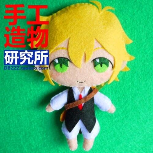 Anime The Seven Deadly Sins Meliodas DIY Handmade Toy Hanging Plush Hanging Keychain Doll Material For Christmas gift gift