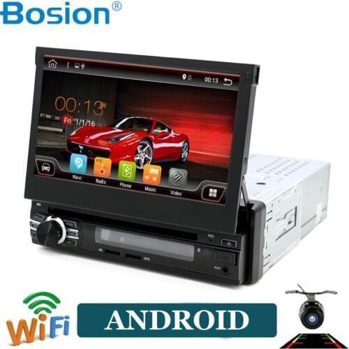 Bosion 1 Din Android 10 Car DVD Player For Universal GPS Navigation Stereo Radio WIFI MP3 Audio USB steering wheel mirro link