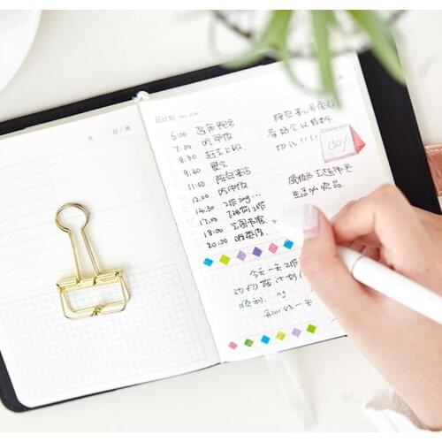 PU Leather Button Notebook Mini Fresh Schedule Notebook With Filler Pages 14x10.5cm