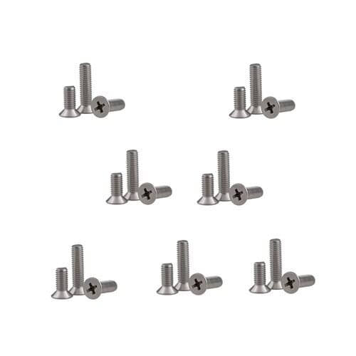 100Pcs Free Shipping M1.2*3/4/5/6mm Stainless Steel Flat Head Flat Tail Screws Bolts