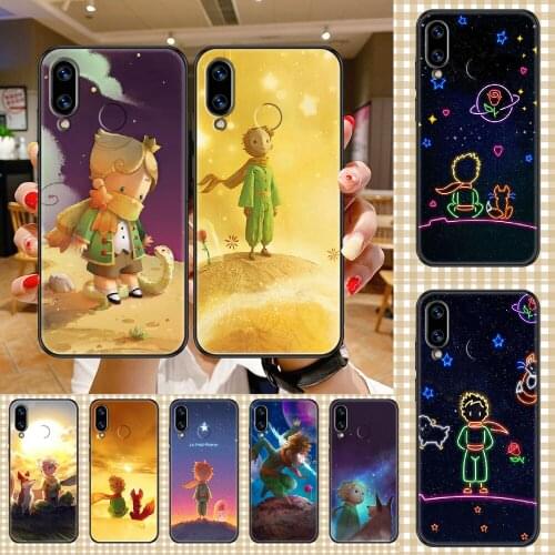 Cartoon Le Petit Prince Phone case For Huawei Honor 6 7 8 9 10 10i 20 A C X Lite Pro Play black luxury funda trend cover art