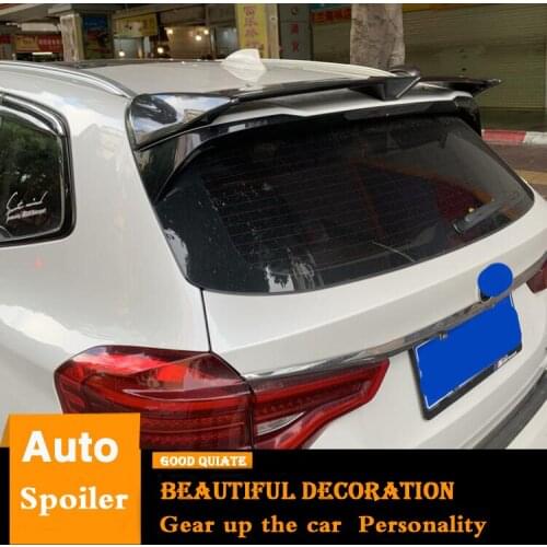 For BMW X3 Roof Spoiler 2018 2019 2020 X3 Sport Body kit spoiler trunk Rear spoiler High Quality ABS Plastic Wings decoration