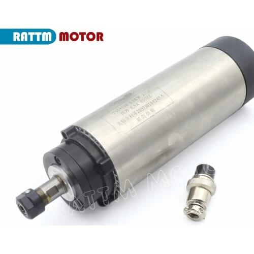 0.8KW / 800W Air-cooled Spindle motor ER11,220V, 24000rpm,4 bearing,400Hz, 65x225mm for CNC Router Engraving milling grind