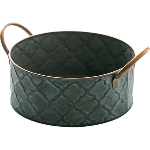 European style iron fruit basket bread basket storage basket creative dessert basket cake basket simple household storage