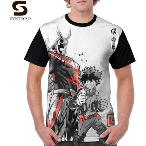 All Might T Shirt Hero Academia Sumi-e T-Shirt Short Sleeve Fashion Tee Shirt Oversized Graphic Tshirt