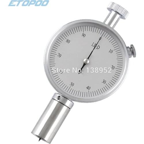 High Accuracy Shore durometer D Shore D with angle Rubber Durometer Hardness tester LX-D 2colors ship by random