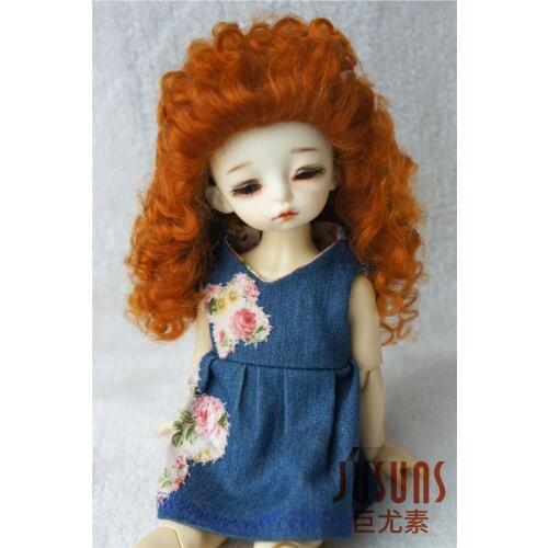 JD175 1/8 1/6 1/4 Long Curly Mohair BJD Wigs YOSD MSD Fashion Mohair Doll Wigs Size 6-7inch 7-8inch Doll Accessories