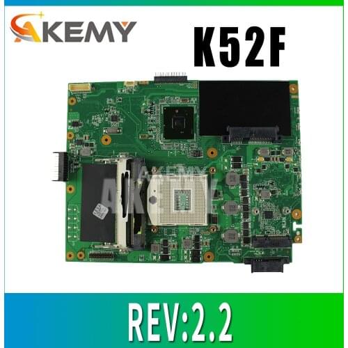 K52F Motherboard REV:2.2 HM55 DDR3 for ASUS K52 X52F A52F P52F laptop Motherboard K52F Mainboard K52F Motherboard test 100% OK