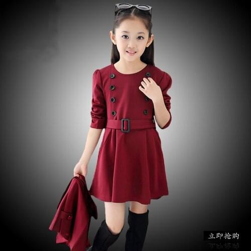 Two-piece Shawl and Dress Suit 2015 New Autumn Style Girls Princess Dress Big Virgin Dress Suit Wholesale