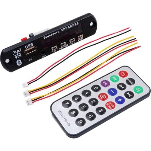 Hot selling Music New Bluetooth speaker MP3 Wireless Bluetooth 12V MP3 WMA Decoder Board Audio Module USB TF Radio For Car