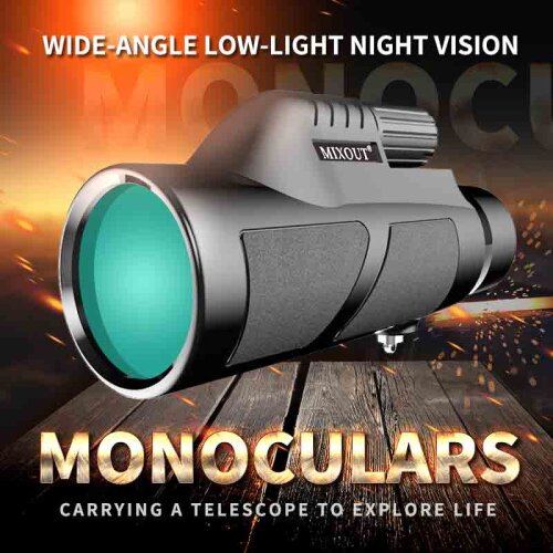 Monocular 10x42 Powerful Monocular High Quality Zoom Great Handheld Telescope night vision Military HD Professional Hunting