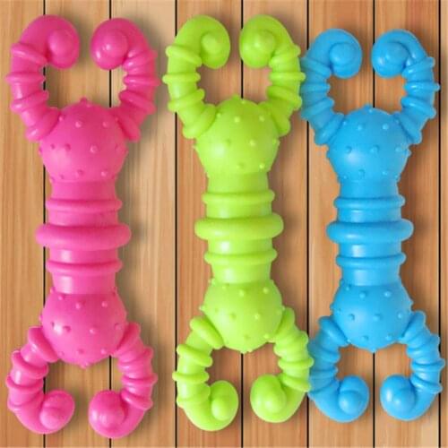 New Pet Toy Rubber Squeak Toys for Dog Screaming Ball Chew Bone Slipper Squeaky Ball Dog Toys Tooth Grinding & Training Toy