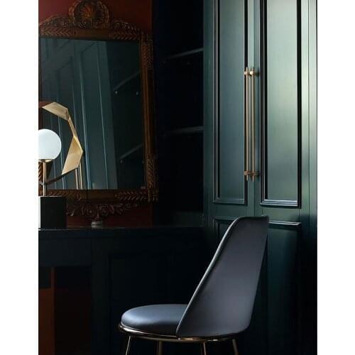 New Long Brass Cabinet Handles Gold Black Wardrobe Handle Drawer Pull Knob Nordic Furniture Hardware Accessory