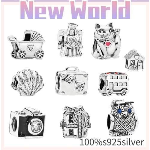 925 Sterling Silver LOVE Forever Family Dream Catcher Bead Charms Fit Original Pando charm Bracelets Women DIY Jewelry