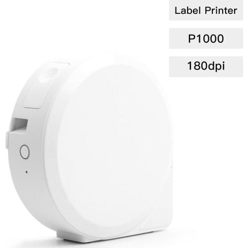 Portable Aibecy 180dpi Label Maker Printer Thermal Transfer Printer Manual Cutting BT Connection Support Multiple Languages